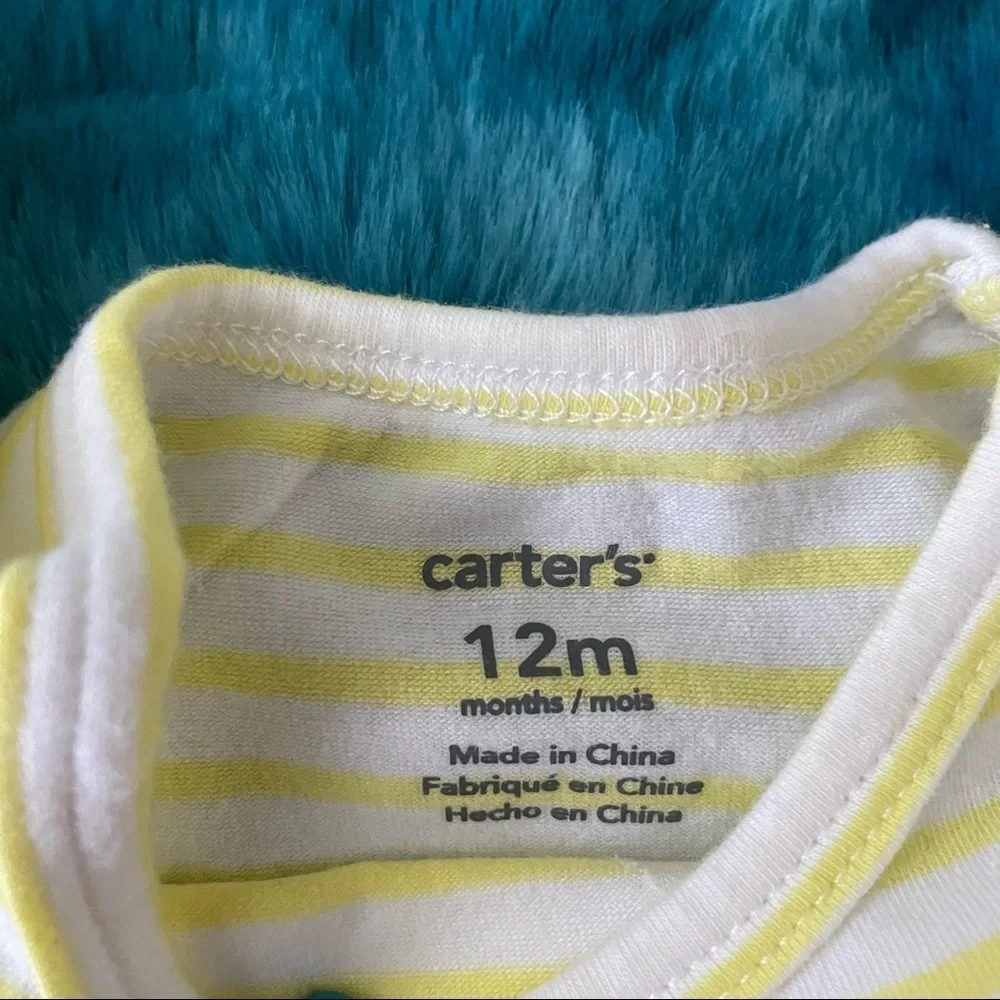 Carter’s Baby Girl Ruffle Sleeveless Top Size 12 Months